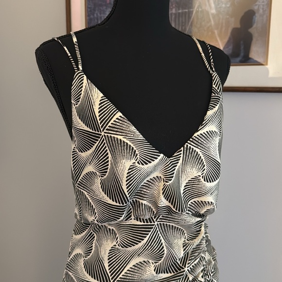 Urban Outfitters Ruched Satin Slip Midi Dress - Size Medium - Picture 3 of 10